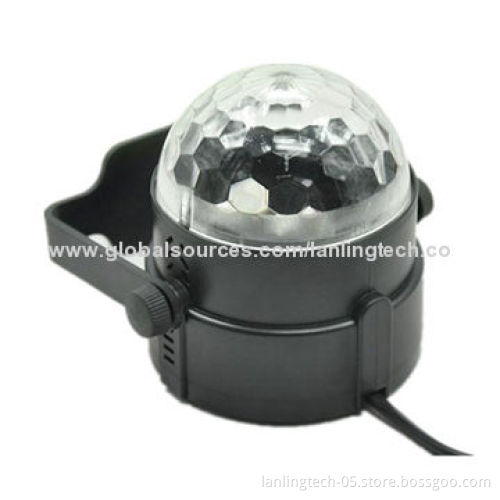 LXG121A 3*1W RGB Auto Sound Indoor Magic LED Crystal Ball Light